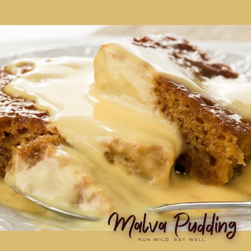 Malva Pudding with custard