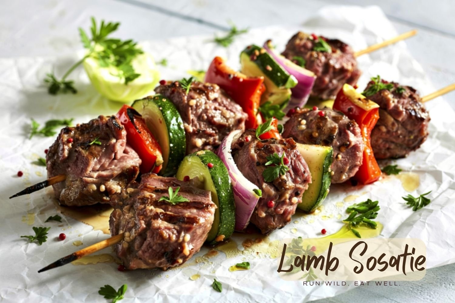 Meat on a stick – a tastey trick. Simple. Fast. Delicious.